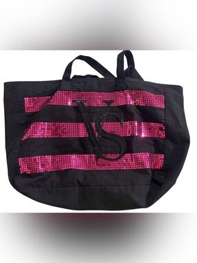 RARE FIND! Victoria’s Secret 2014 Lmtd Edition Black Friday Bling Sequin Tote
